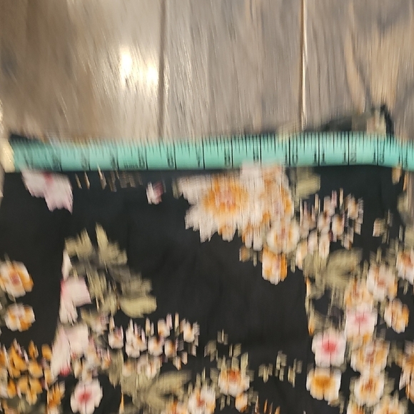 Anthropologie Maeve Black Floral Skirt - Picture 5 of 9